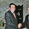 24.06.2001: Passaggio della Campana tra il Presidente Pesce e Bariosco : ammissione Socio Minucci